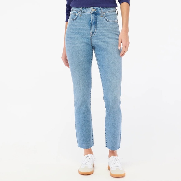 JCREW Size 31 Essential Straight jean All-Day Stretch Palm Blue Wash $128 CD679 - Picture 6 of 7